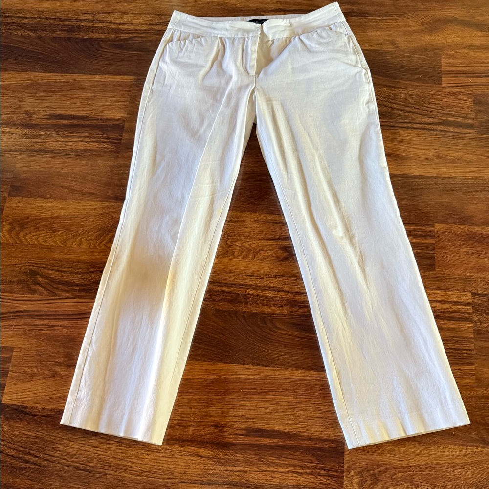 Talbots Classic White Trousers